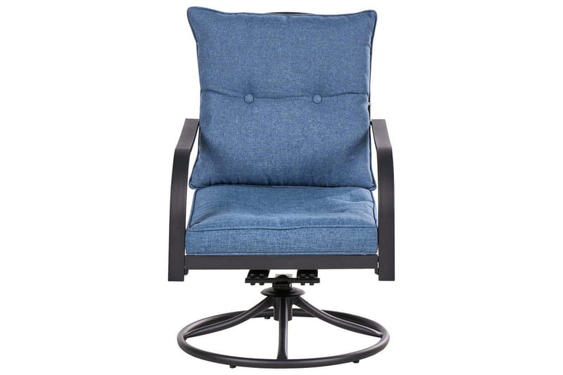 Utegrupp Mestrino - Blå, Svart - Utemöbler - Utegrupp - Loungegrupp