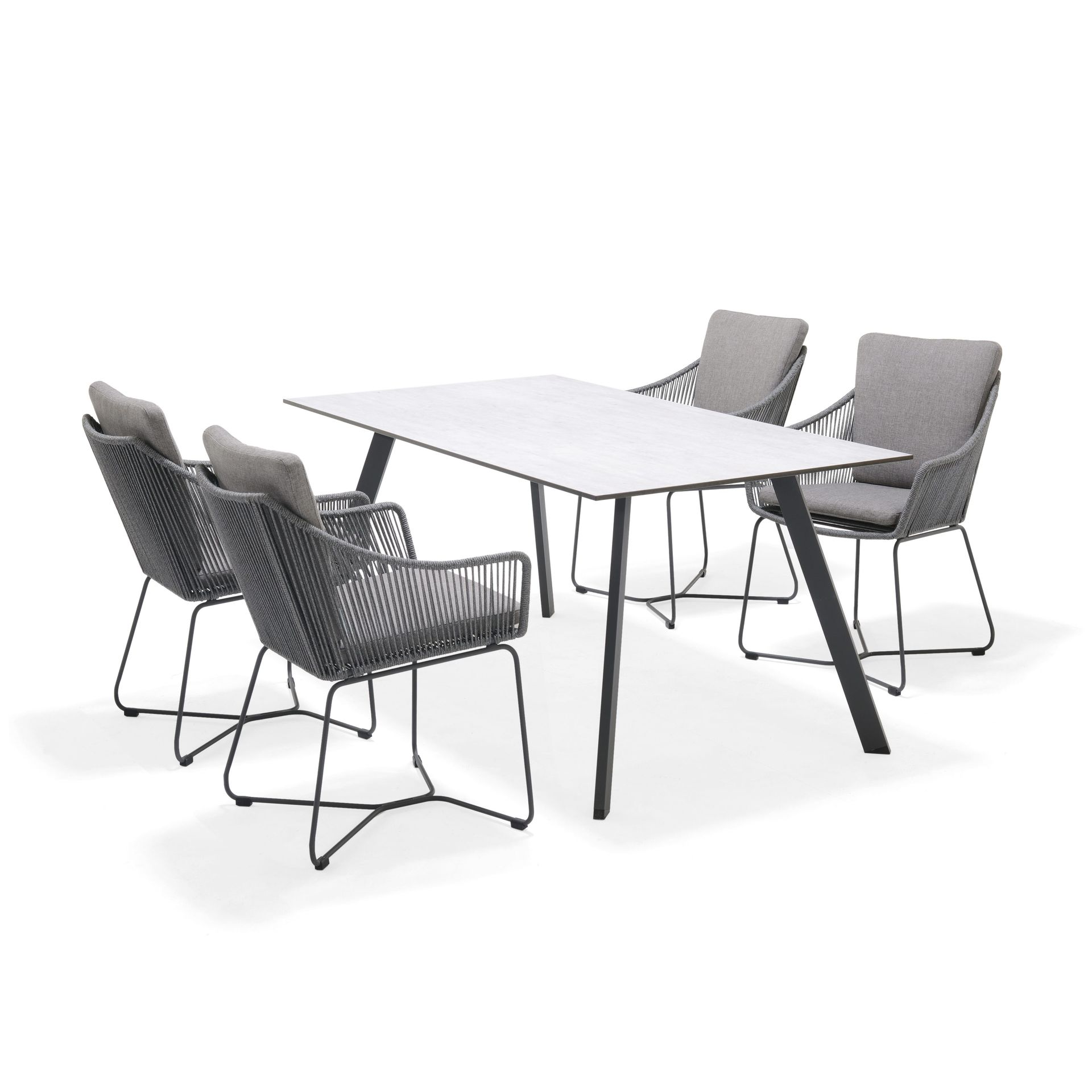 Utematsgrupp OPAL 160 & 4 f&aring;t&ouml;ljer - gr&aring;