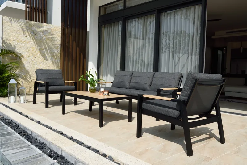 Utemöbelset Panama classic - svart - Utemöbler - Utegrupp - Loungegrupp