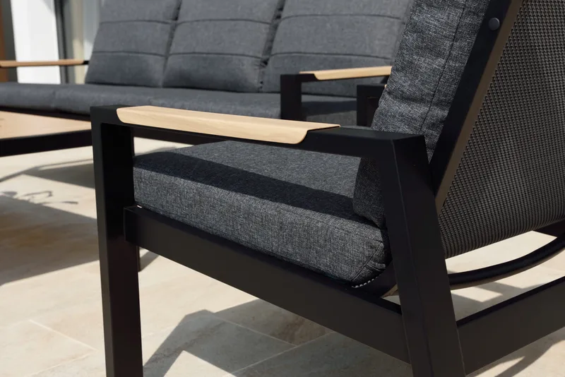 Utemöbelset Panama classic - svart - Utemöbler - Utegrupp - Loungegrupp