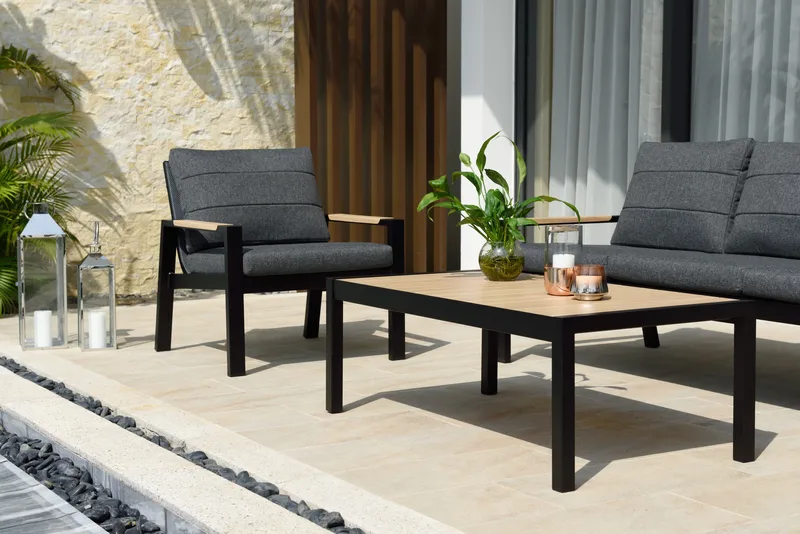 Utemöbelset Panama classic - svart - Utemöbler - Utegrupp - Loungegrupp