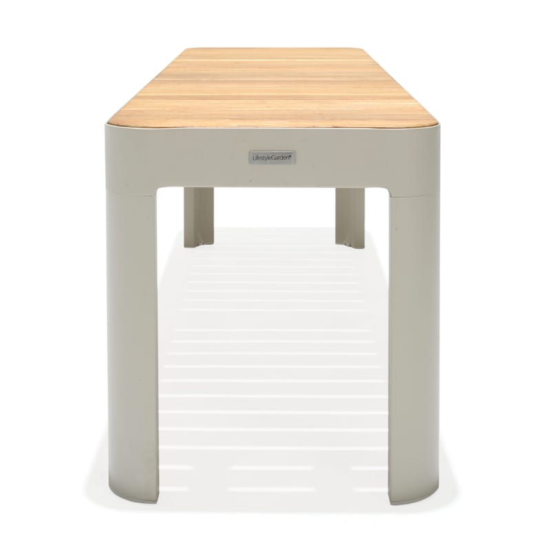 Utomhus balkongset Portals balkongbord + bänk 140 cm - beige/trä - Utemöbler - Utegrupp - Matgrupper utomhus