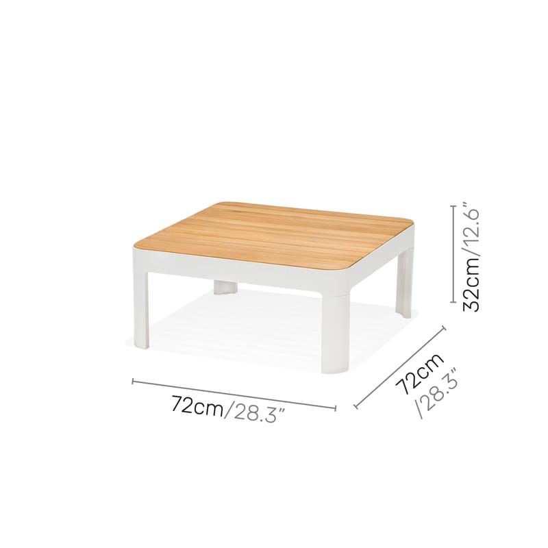 Utomhus modulset Portals 2x 2-sitssoffor + soffbord - korallsand - Utemöbler - Utegrupp - Loungegrupp