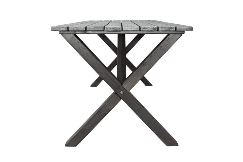 Utomhusmöbelgrupp 150 cm Bord & 4 Belize naturell stolar Grå - Grå - Utemöbler - Utegrupp - Matgrupper utomhus