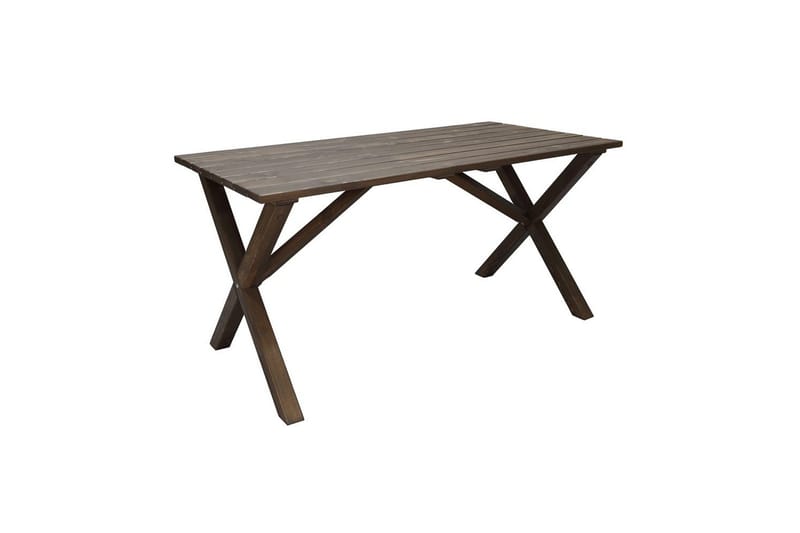 Utomhusmöbelgrupp 150 cm Bord & 4 Levanto grå stolar Brun - Brun - Utemöbler - Utegrupp - Matgrupper utomhus