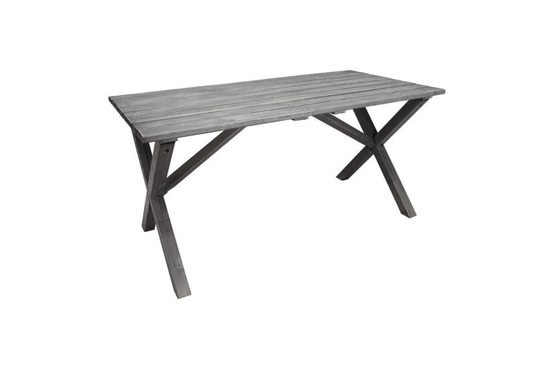 Utomhusmöbelgrupp 150 cm Bord & 4 Merida grå stolar Grå - Grå - Utemöbler - Utegrupp - Matgrupper utomhus