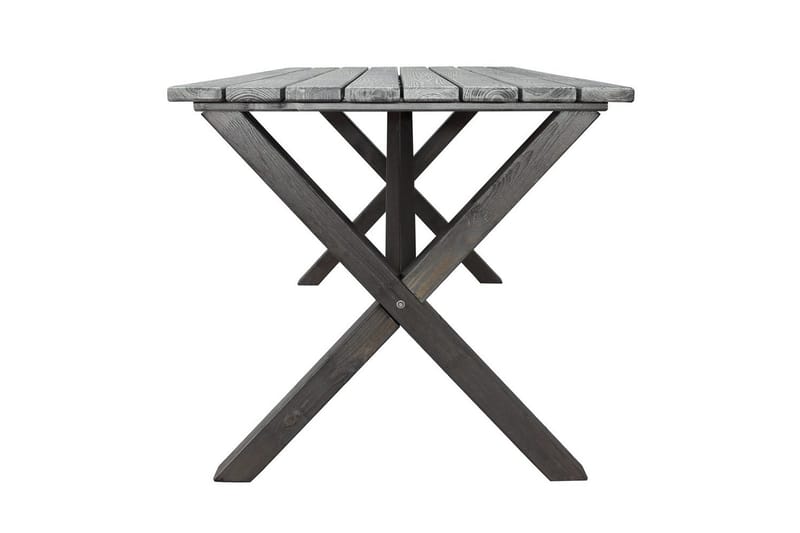 Utomhusmöbelgrupp 150 cm Bord & 4 Merida grå stolar Grå - Grå - Utemöbler - Utegrupp - Matgrupper utomhus