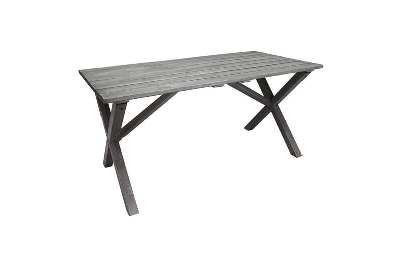 Utomhusmöbelgrupp 150 cm Bord & 4 Merida naturell stolar Grå - Grå - Utemöbler - Utegrupp - Matgrupper utomhus