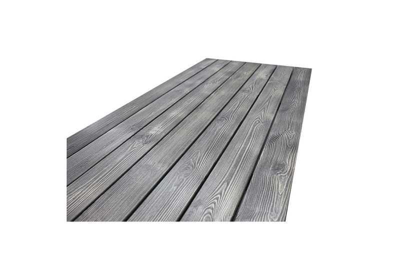 Utomhusmöbelgrupp 190 cm Bord & 6 Belize grå stolar Grå - Grå - Utemöbler - Utegrupp - Matgrupper utomhus