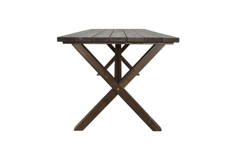 Utomhusmöbelgrupp 190 cm Bord & 6 Levanto grå stolar Brun - Brun - Utemöbler - Utegrupp - Matgrupper utomhus