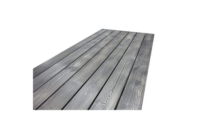 Utomhusmöbelgrupp 190 cm Bord & 6 Levanto grå stolar Grå - Grå - Utemöbler - Utegrupp - Matgrupper utomhus