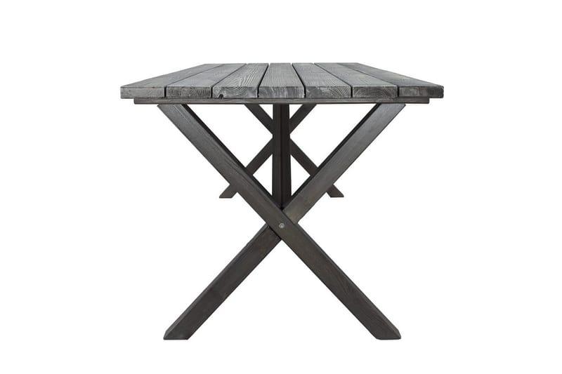 Utomhusmöbelgrupp 190 cm Bord & 6 Merida grå stolar Grå - Grå - Utemöbler - Utegrupp - Matgrupper utomhus