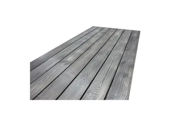 Utomhusmöbelgrupp 190 cm Bord & 6 Merida grå stolar Grå - Grå - Utemöbler - Utegrupp - Matgrupper utomhus
