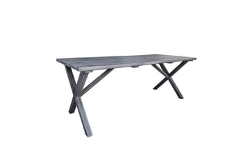 Utomhusmöbelgrupp 190 cm Bord & 6 Merida grå stolar Grå - Grå - Utemöbler - Utegrupp - Matgrupper utomhus
