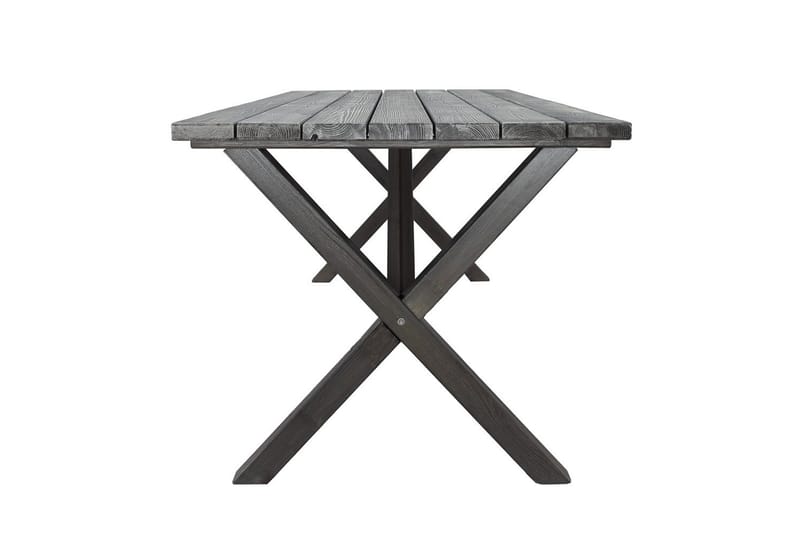 Utomhusmöbelgrupp 190 cm Bord & 6 Merida naturell stolar Grå - Grå - Utemöbler - Utegrupp - Matgrupper utomhus