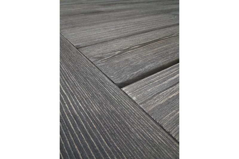 Utomhusmöbelgrupp 220 cm bord & 6 Belize grå stolar Grå - Grå - Utemöbler - Utegrupp - Matgrupper utomhus