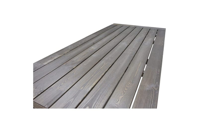 Utomhusmöbelgrupp 220 cm Bord & 6 Levanto grå stolar Brun - Brun - Utemöbler - Utegrupp - Matgrupper utomhus