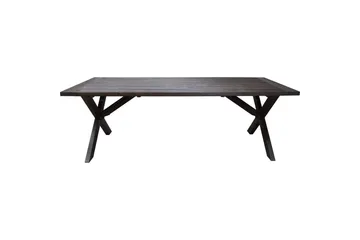 Utomhusmöbelgrupp 220 cm bord & 6 Merida grå stolar Brun - Brun - Utemöbler - Utegrupp - Matgrupper utomhus