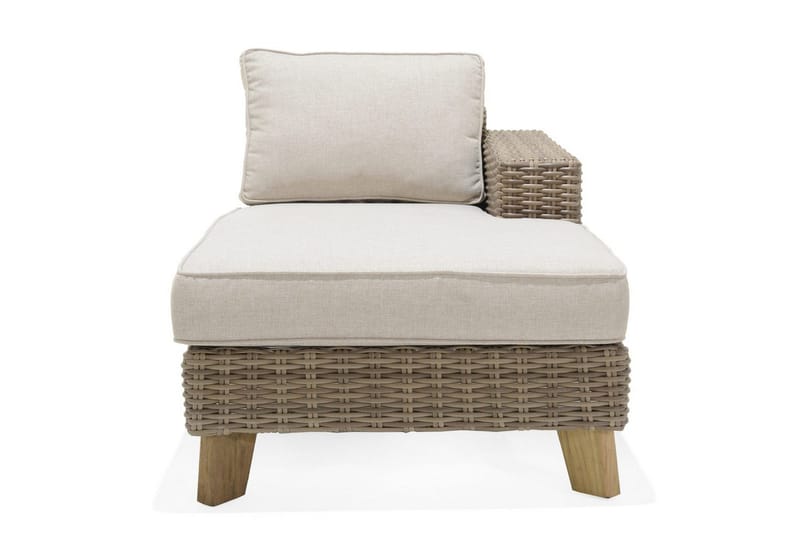 Utomhusmöbelgrupp Bahamas 2-sits & schäslong vänster soffbord 110 cm - Mörkgrå - Utemöbler - Utegrupp - Loungegrupp