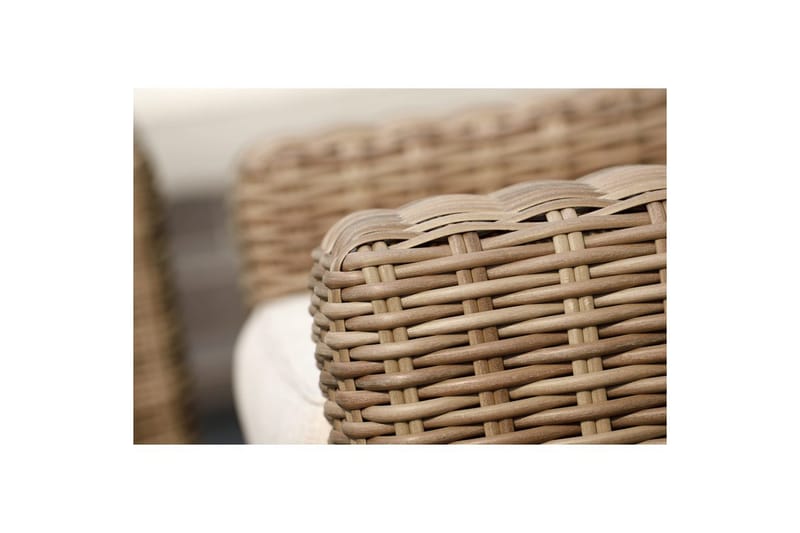 Utomhusmöbelgrupp Bahamas 2-sits & schäslong vänster soffbord 110 cm - Mörkgrå - Utemöbler - Utegrupp - Loungegrupp