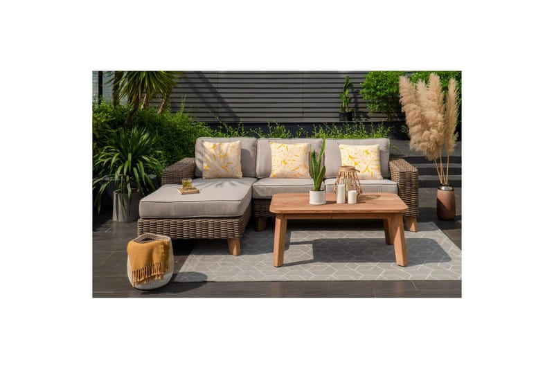 Utomhusmöbelgrupp Lifestyle Garden Bahamas 2-sits & schäslong höger soffbord 110 - Utemöbler - Utegrupp - Loungegrupp