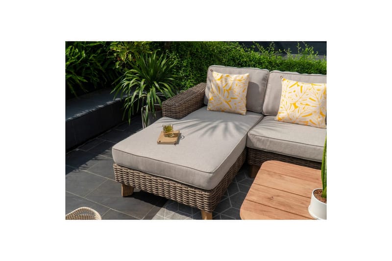 Utomhusmöbelgrupp Lifestyle Garden Bahamas 2-sits & schäslong höger soffbord 110 - Utemöbler - Utegrupp - Loungegrupp