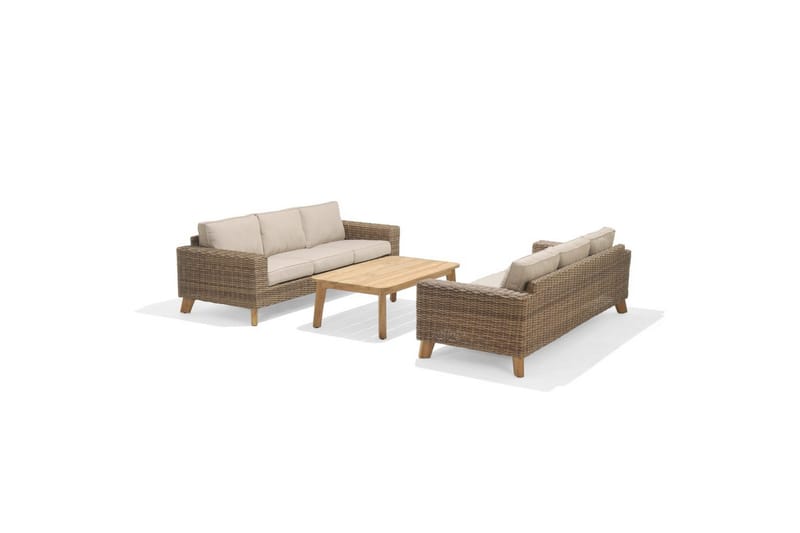 Utomhusmöbelgrupp Lifestyle Garden Bahamas 2 x 3-sits & soffbord 110 - Utemöbler - Utegrupp - Loungegrupp