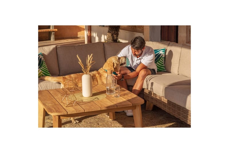 Utomhusmöbelgrupp Lifestyle Garden Barbados 2-sits vänster&höger & hörnstol & soffbord 100 - Utemöbler - Utegrupp - Loungegrupp