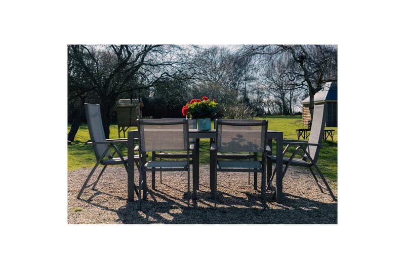 Utomhusmöbelgrupp Lifestyle Garden Solana 163 cm 4 carverstolar + 2 pos. fotölj - 4 carverstolar + 2 pos. fotölj - Utemöbler - Utegrupp - Matgrupper utomhus