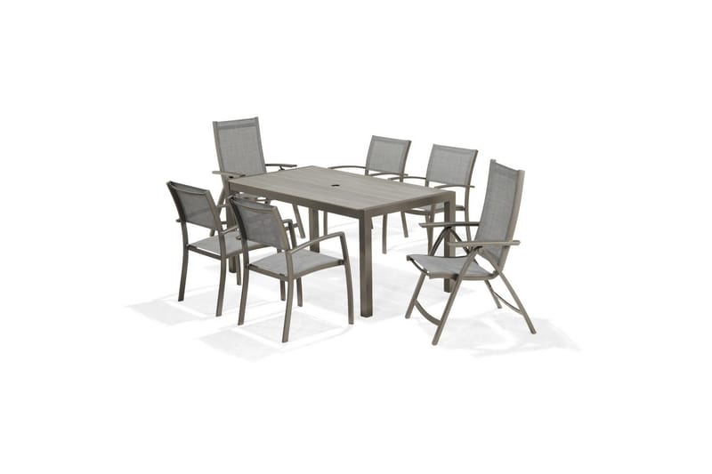 Utomhusmöbelgrupp Lifestyle Garden Solana 163 cm 4 carverstolar + 2 pos. fotölj - 4 carverstolar + 2 pos. fotölj - Utemöbler - Utegrupp - Matgrupper utomhus
