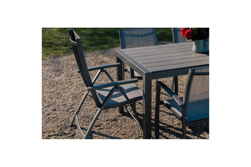 Utomhusmöbelgrupp Lifestyle Garden Solana 163 cm 4 carverstolar + 2 pos. fotölj - 4 carverstolar + 2 pos. fotölj - Utemöbler - Utegrupp - Matgrupper utomhus