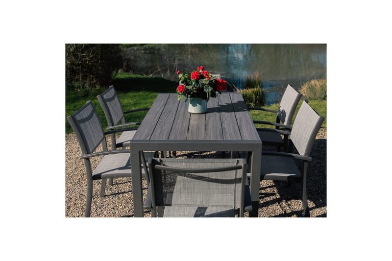 Utomhusmöbelgrupp Lifestyle Garden Solana 163 cm 4 carverstolar - 4 carverstolar - Utemöbler - Utegrupp - Matgrupper utomhus