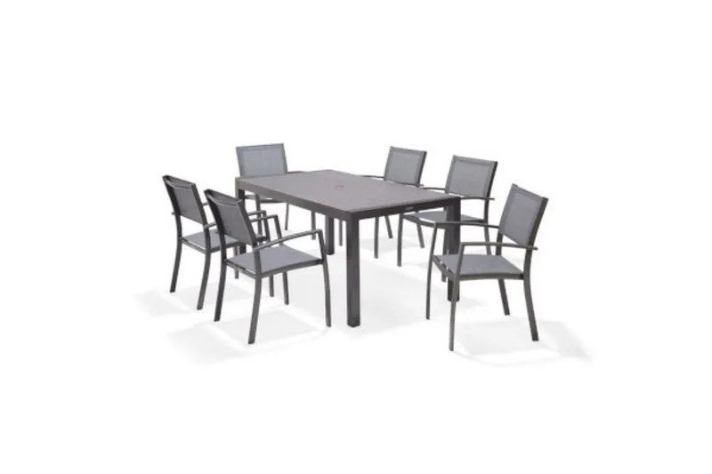 Utomhusmöbelgrupp Lifestyle Garden Solana 163 cm 6 carverstolar, 6 carverstolar