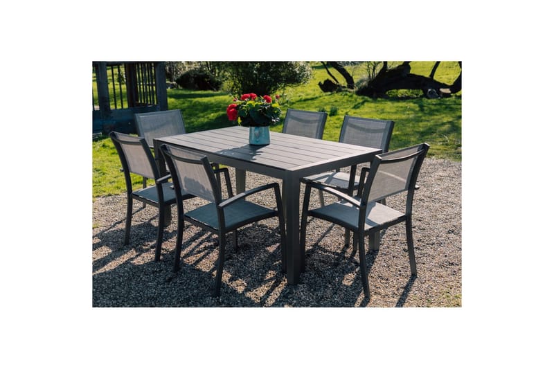 Utomhusmöbelgrupp Lifestyle Garden Solana 163 cm 6 carverstolar - 6 carverstolar - Utemöbler - Utegrupp - Matgrupper utomhus