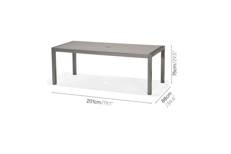 Utomhusmöbelgrupp Lifestyle Garden Solana 201 cm 6 carverstolar - 6 carverstolar - Utemöbler - Utegrupp - Matgrupper utomhus