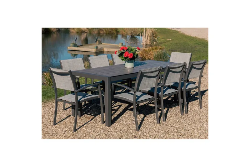 Utomhusmöbelgrupp Lifestyle Garden Solana 201 cm 8 carverstolar - 8 carverstolar - Utemöbler - Utegrupp - Matgrupper utomhus
