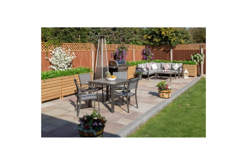 Utomhusmöbelgrupp Lifestyle Garden Solana 88 cm 4 carverstolar - 4 carverstolar - Utemöbler - Utegrupp - Matgrupper utomhus