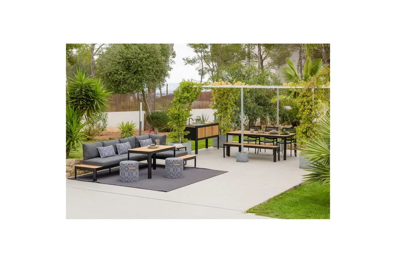 Utomhusmöbelgrupp Lifestyle Garden Portals 2-sits & 3-sits modulsoffa & soffbord - Utemöbler - Utegrupp - Loungegrupp