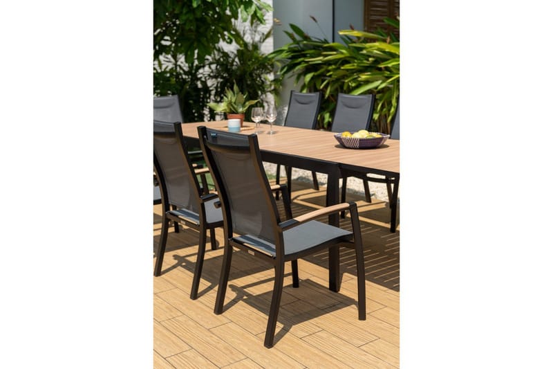 Utomhusmöbelgrupp Lifestyle Garden Panama 210-300 cm 10 stapelbarfotölj - 10 stapelbarfotölj - Utemöbler - Utegrupp - Matgrupper utomhus