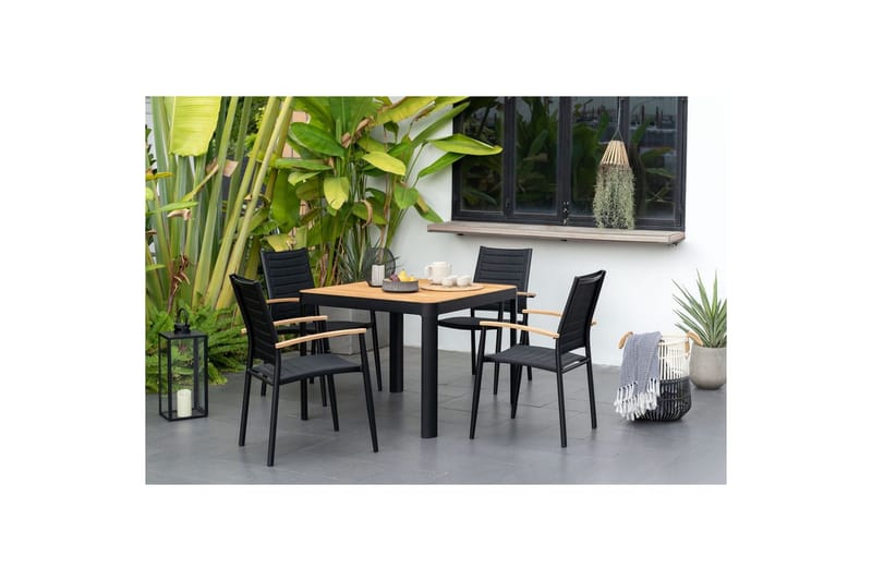 Utomhusmöbelgrupp Lifestyle Garden Portals 95 cm 4 lite carverstolar - 4 lite carverstolar - Utemöbler - Utegrupp - Matgrupper utomhus