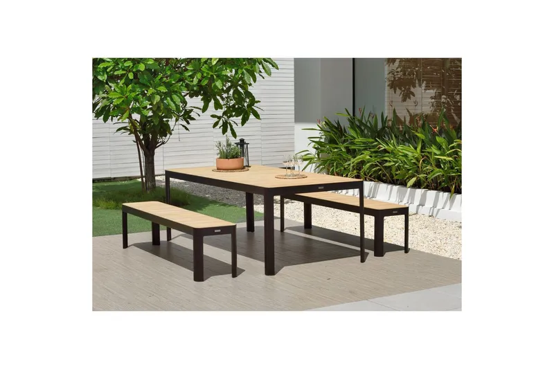 Utomhusmöbelgrupp Lifestyle Garden Portals 161 cm 2 bänkar - 2 bänkar - Utemöbler - Utegrupp - Matgrupper utomhus