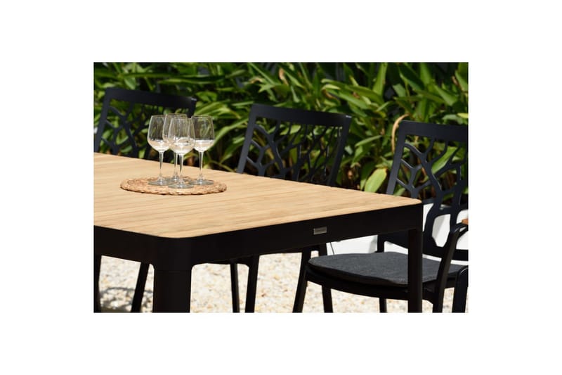 Utomhusmöbelgrupp Lifestyle Garden Portals 209 cm 5 trädskärarstolar + bänk - 5 trädskärarstolar + bänk - Utemöbler - Utegrupp - Matgrupper utomhus