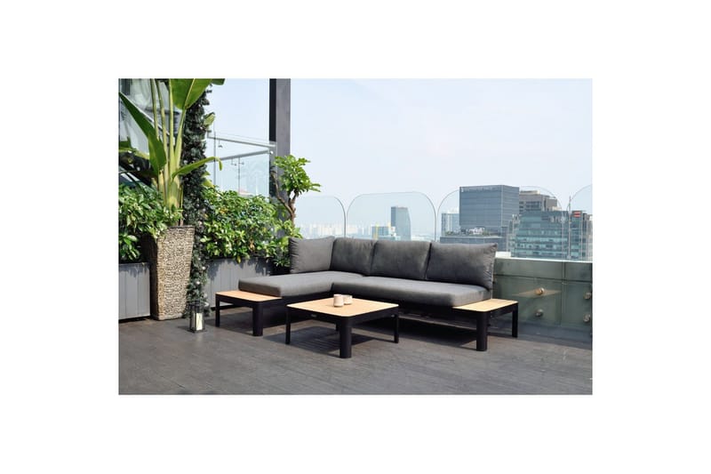 Utomhusmöbelgrupp Lifestyle Garden Portals 2x 2-sits modulsoffa & soffbord - Utemöbler - Utegrupp - Loungegrupp