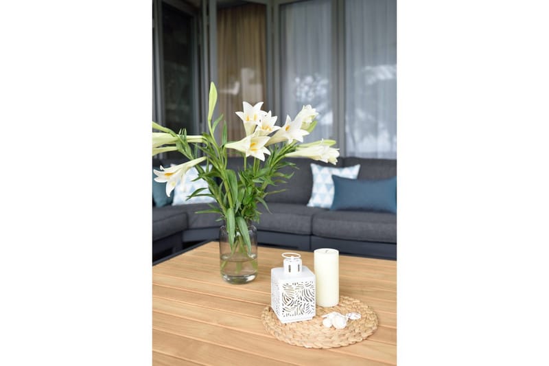 Utomhusmöbelgrupp Lifestyle Garden PALAU 2-sits höger & vänster + hörnsoffa stol + sidostol + soffbord 140 cm - Utemöbler - Utegrupp - Loungegrupp