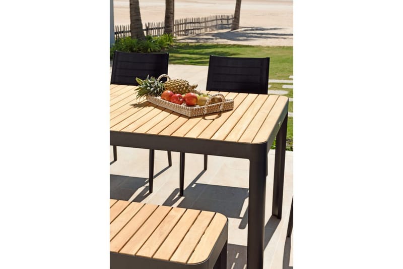 Utomhusmöbelgrupp Lifestyle Garden Portals 209 cm 5 lite carverstolar + bänk - 5 lite carverstolar + bänk - Utemöbler - Utegrupp - Matgrupper utomhus