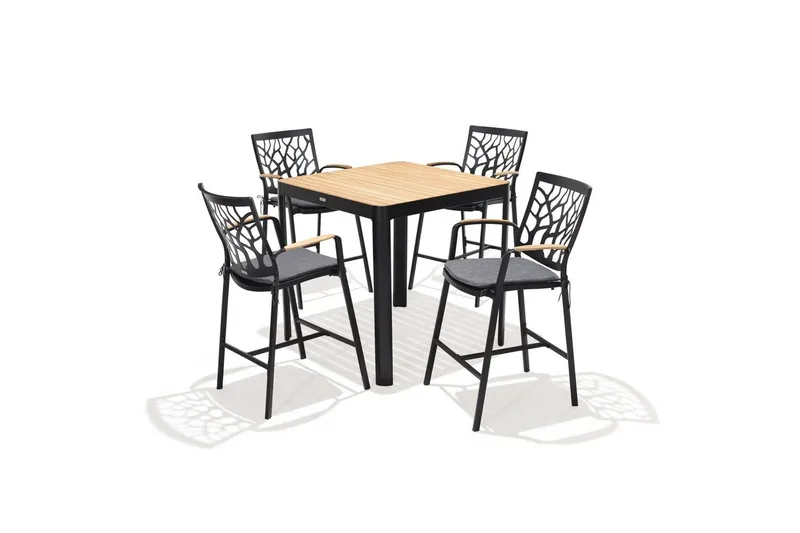 Utomhusmöbelgrupp Lifestyle Garden Portals bar bord 95 & 4 bar stol