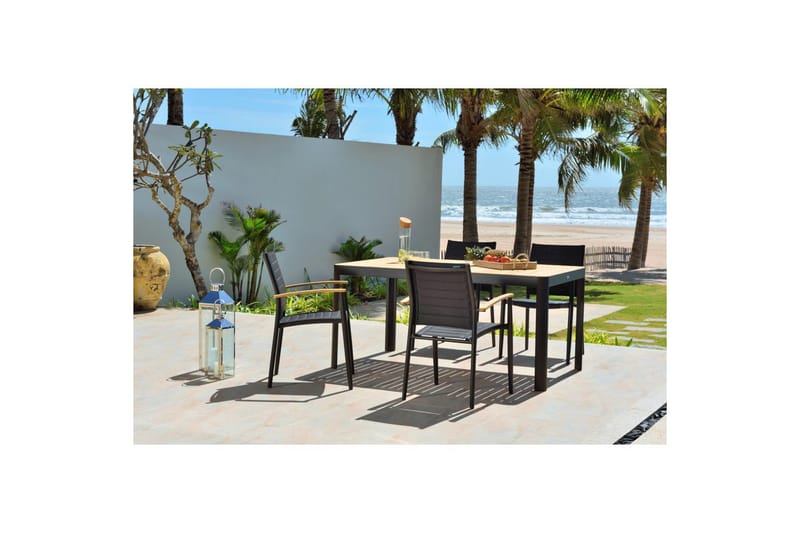Utomhusmöbelgrupp Lifestyle Garden Portals 161 cm 4 lite carverstolar - 4 lite carverstolar - Utemöbler - Utegrupp - Matgrupper utomhus