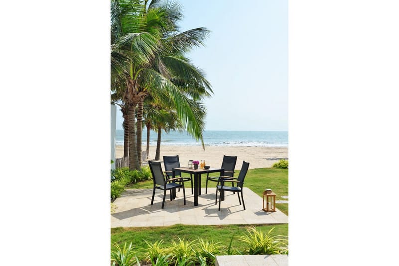 Utomhusmöbelgrupp Lifestyle Garden Panama 90 cm 4 stapelbarfotölj - 4 stapelbarfotölj - Utemöbler - Utegrupp - Matgrupper utomhus