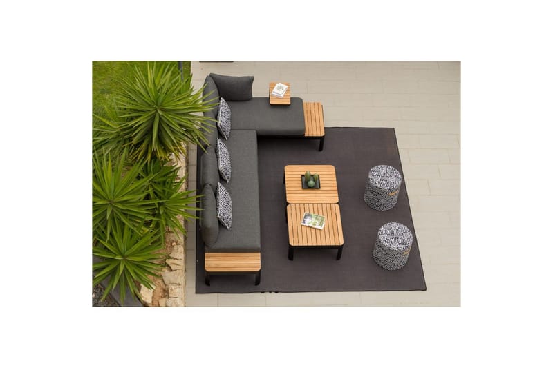 Utomhusmöbelgrupp Lifestyle Garden Portals 2-sits & 3-sits modulsoffa & soffbord - Utemöbler - Utegrupp - Loungegrupp