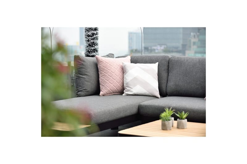 Utomhusmöbelgrupp Lifestyle Garden Portals 2x 2-sits modulsoffa & 2x soffbord - Utemöbler - Utegrupp - Loungegrupp